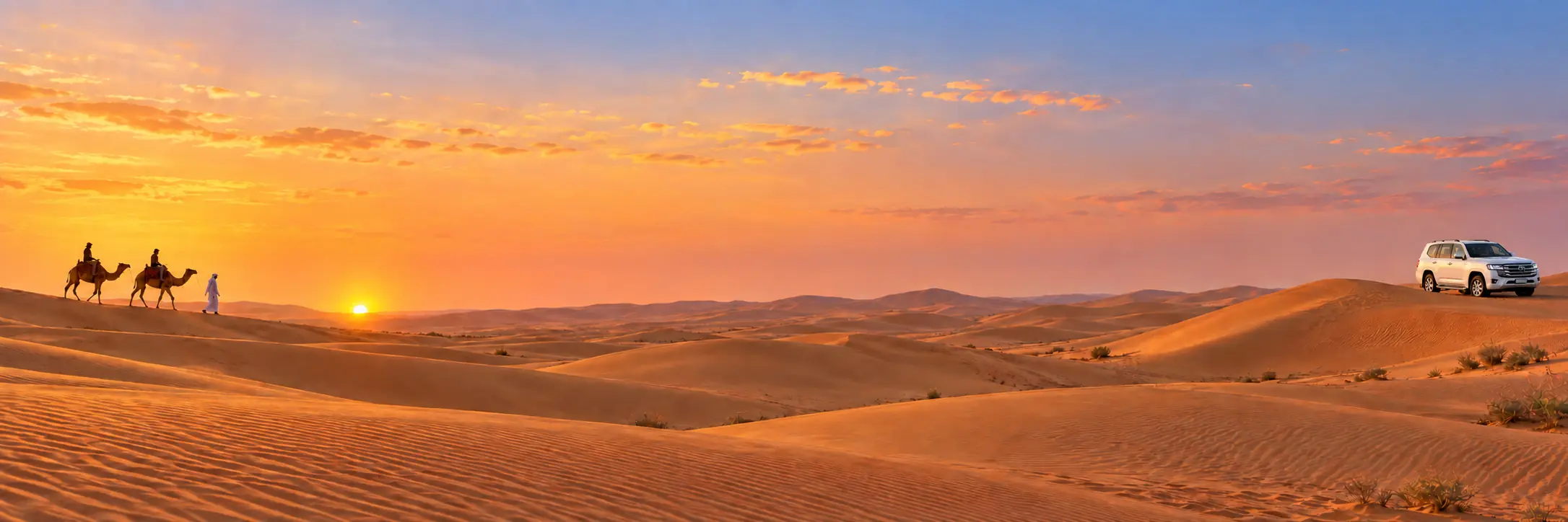 احجز سفاري دبي المسائي مع ركوب الجمل وعشاء الباربكيو