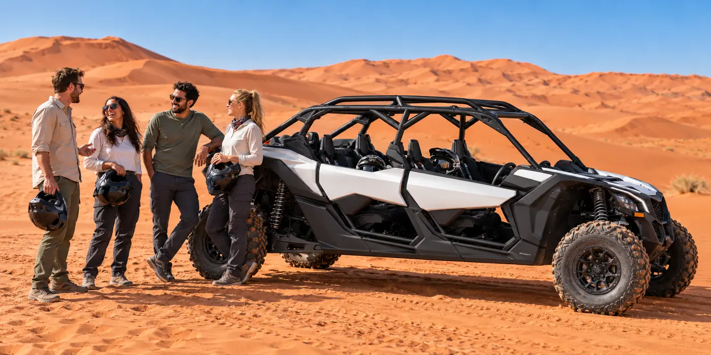 Can-Am 4-seater dune buggy experience in Dubai desert