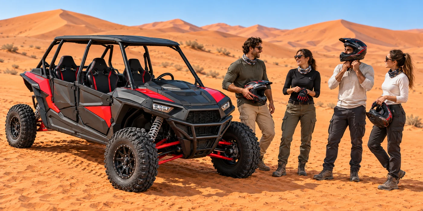 Polaris 1000cc 4-Seater dune buggy experience in Dubai desert