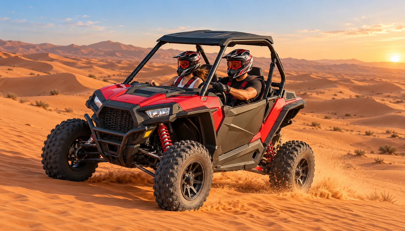 60-minute Polaris dune buggy self-drive Dubai desert