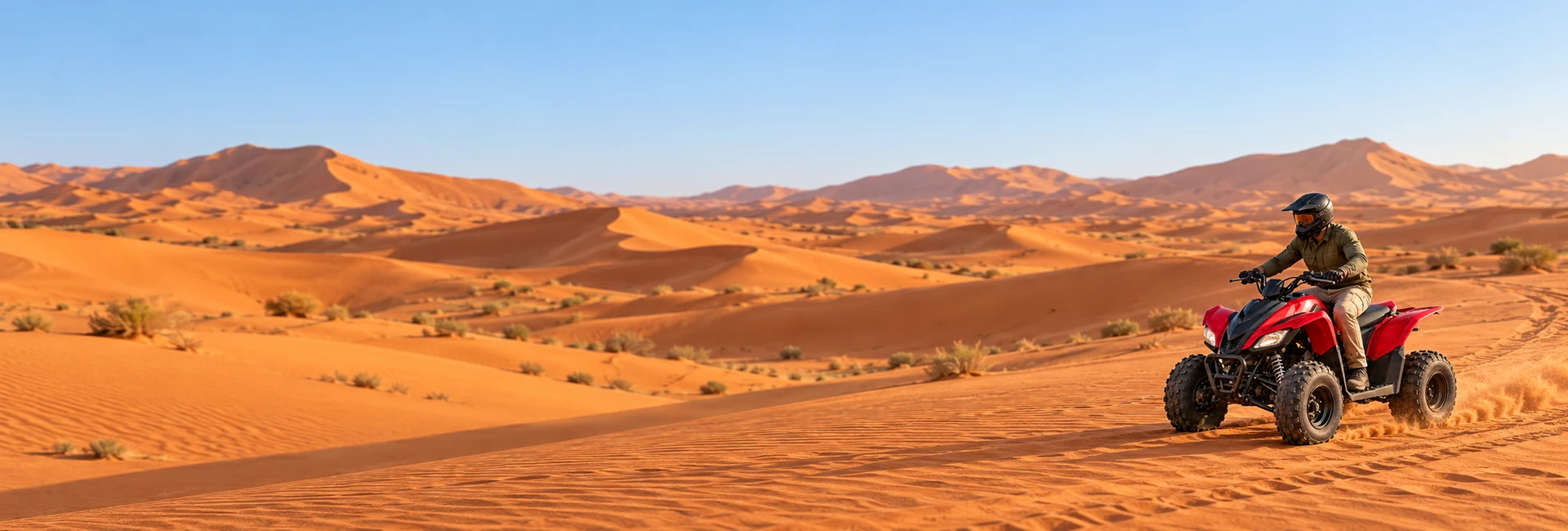270cc self-drive quad bike safari Dubai desert dunes