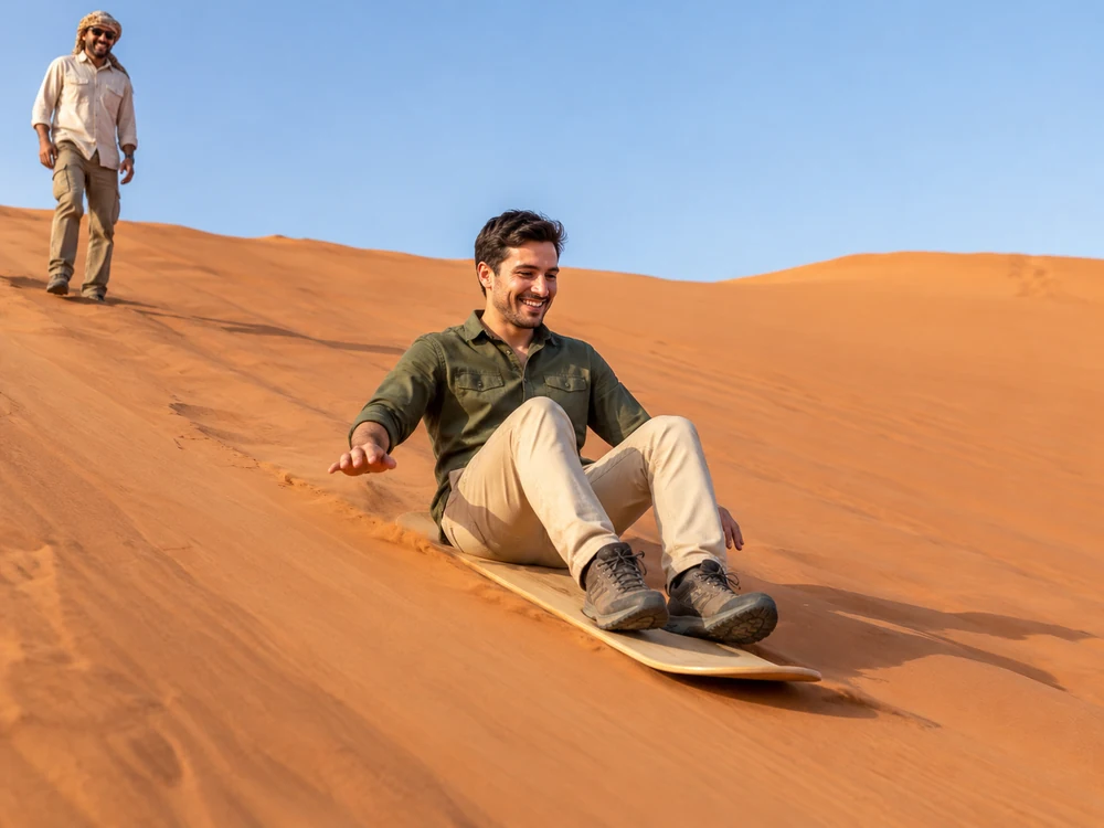 Sandboarding included with 270cc quad bike safari Dubai